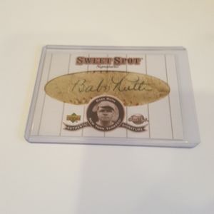 Babe Ruth 2001 UD sweet spot Auto RP Yankees